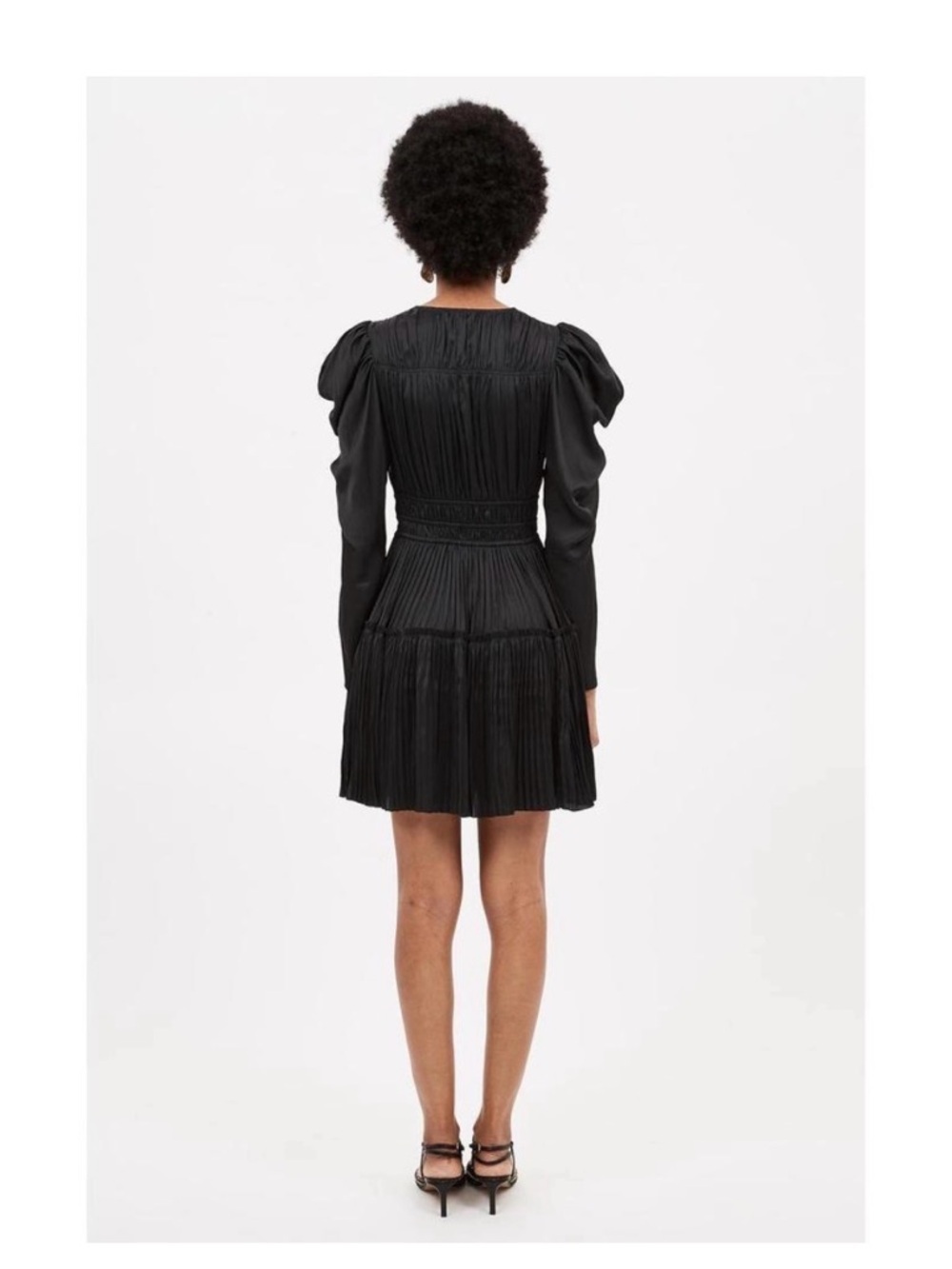 ULLA JOHNSON lu dress in noir NWT size 2 - Picture 2 of 7
